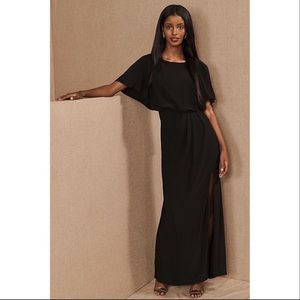 BHLDN Anthropologie Lena dress in black size 8